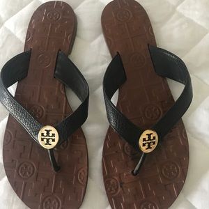 Tory Burch Monroe Leather Thong Sandals
